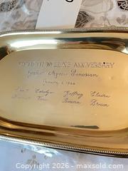 MaxSold Auction: Sterling Silver Tray stamped 'STERLING', approx. 10 x 5.5 in - Los Angeles (California, USA) PARTNER MANAGED Estate Sale Online Auction - Thurston Circle