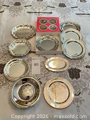 MaxSold Auction: Vintage Silverplated Coasters, Trays & Bowls Lot, 11-15 pcs - Los Angeles (California, USA) PARTNER MANAGED Estate Sale Online Auction - Thurston Circle