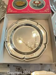 MaxSold Auction: Vintage Silverplated Coasters, Trays & Bowls Lot, 11-15 pcs - Los Angeles (California, USA) PARTNER MANAGED Estate Sale Online Auction - Thurston Circle