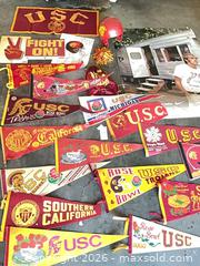 MaxSold Auction: Vintage USC Trojans Felt Pennants, Helmet & Wall Poster Lot - Los Angeles (California, USA) PARTNER MANAGED Estate Sale Online Auction - Thurston Circle