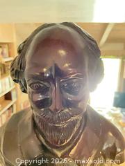 MaxSold Auction: Wooden Bust of William Shakespeare, Dark Mahogany Finish - Los Angeles (California, USA) PARTNER MANAGED Estate Sale Online Auction - Thurston Circle