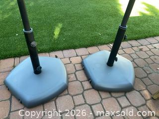 MaxSold Auction: 2 Patio Umbrellas with Rolling Bases - Thousand Oaks (California, USA) PARTNER MANAGED Estate Sale Online Auction - Camino Roberto