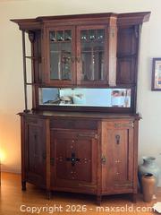 MaxSold Auction: Antique Arts and Crafts Style Sideboard Buffet with Inlaid Details - Thousand Oaks (California, USA) PARTNER MANAGED Estate Sale Online Auction - Camino Roberto