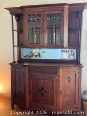 MaxSold Auction: Antique Arts and Crafts Style Sideboard Buffet with Inlaid Details - Thousand Oaks (California, USA) PARTNER MANAGED Estate Sale Online Auction - Camino Roberto