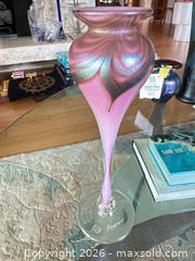 MaxSold Auction: Art Nouveau Blown Glass Vase Artist Signed - Thousand Oaks (California, USA) PARTNER MANAGED Estate Sale Online Auction - Camino Roberto