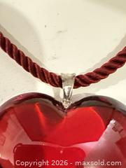MaxSold Auction: Baccarat Heart Crystal Necklace in Box  - Thousand Oaks (California, USA) PARTNER MANAGED Estate Sale Online Auction - Camino Roberto