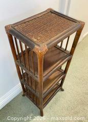 MaxSold Auction: Bamboo & Rattan Tiered Etagère or Bookshelf - Thousand Oaks (California, USA) PARTNER MANAGED Estate Sale Online Auction - Camino Roberto