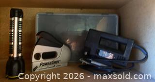MaxSold Auction: Black & Decker Jigsaw, PowerShot Stapler, Organizer, Flashlight - Thousand Oaks (California, USA) PARTNER MANAGED Estate Sale Online Auction - Camino Roberto