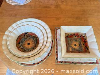 MaxSold Auction: Certified International Sunflowers & Daisies Dishes and Platters - Thousand Oaks (California, USA) PARTNER MANAGED Estate Sale Online Auction - Camino Roberto