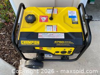MaxSold Auction: Champion Portable Generator 4750 Starting Watts - Thousand Oaks (California, USA) PARTNER MANAGED Estate Sale Online Auction - Camino Roberto