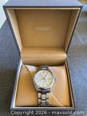 MaxSold Auction: Collectible Seiko Presage SARX055 Titanium Watch in Box - Thousand Oaks (California, USA) PARTNER MANAGED Estate Sale Online Auction - Camino Roberto