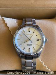 MaxSold Auction: Collectible Seiko Presage SARX055 Titanium Watch in Box - Thousand Oaks (California, USA) PARTNER MANAGED Estate Sale Online Auction - Camino Roberto