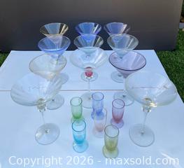 MaxSold Auction: Colorful Martini Glassware & Small Glasses - Thousand Oaks (California, USA) PARTNER MANAGED Estate Sale Online Auction - Camino Roberto