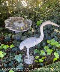 MaxSold Auction: Decorative Outdoor Crane & Birdbath  - Thousand Oaks (California, USA) PARTNER MANAGED Estate Sale Online Auction - Camino Roberto