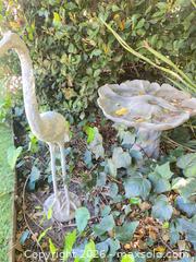 MaxSold Auction: Decorative Outdoor Crane & Birdbath  - Thousand Oaks (California, USA) PARTNER MANAGED Estate Sale Online Auction - Camino Roberto