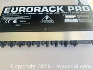 MaxSold Auction: Eurorack Pro Mixer RX 1602 - Thousand Oaks (California, USA) PARTNER MANAGED Estate Sale Online Auction - Camino Roberto