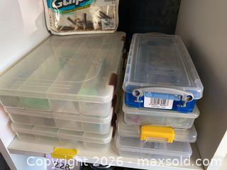 MaxSold Auction: Fishing Lures & Plastic Organizers  - Thousand Oaks (California, USA) PARTNER MANAGED Estate Sale Online Auction - Camino Roberto
