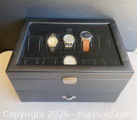 MaxSold Auction: Four Beautiful Watches & 20 Slot Luxury Display Case Organizer - Thousand Oaks (California, USA) PARTNER MANAGED Estate Sale Online Auction - Camino Roberto