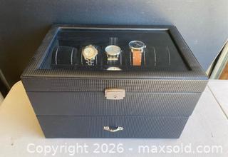 MaxSold Auction: Four Beautiful Watches & 20 Slot Luxury Display Case Organizer - Thousand Oaks (California, USA) PARTNER MANAGED Estate Sale Online Auction - Camino Roberto