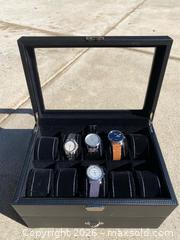 MaxSold Auction: Four Beautiful Watches & 20 Slot Luxury Display Case Organizer - Thousand Oaks (California, USA) PARTNER MANAGED Estate Sale Online Auction - Camino Roberto