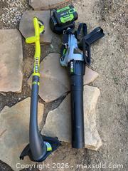 MaxSold Auction: GoPower Blower & Battery with Charger & Ryobi Weedwacker & Battery with Charger  - Thousand Oaks (California, USA) PARTNER MANAGED Estate Sale Online Auction - Camino Roberto