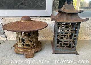 MaxSold Auction: Japanese Cast Iron Pagoda Garden Lanterns  - Thousand Oaks (California, USA) PARTNER MANAGED Estate Sale Online Auction - Camino Roberto
