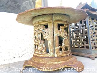 MaxSold Auction: Japanese Cast Iron Pagoda Garden Lanterns  - Thousand Oaks (California, USA) PARTNER MANAGED Estate Sale Online Auction - Camino Roberto
