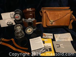 MaxSold Auction: Kodak Retina 35mm Camera, Kodak Rotary Flasholder, Lenses, Bag & More - Thousand Oaks (California, USA) PARTNER MANAGED Estate Sale Online Auction - Camino Roberto