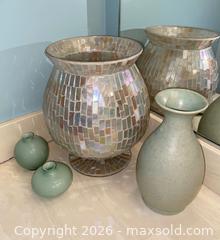 MaxSold Auction: Miniature Mikasa Porcelain Vases & Glass Hurricane Holder - Thousand Oaks (California, USA) PARTNER MANAGED Estate Sale Online Auction - Camino Roberto