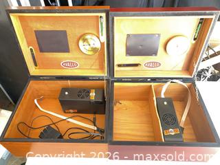 MaxSold Auction: Pair of Vintage Cigar Humidifier Boxes - Thousand Oaks (California, USA) PARTNER MANAGED Estate Sale Online Auction - Camino Roberto