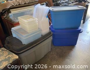 MaxSold Auction: Plastic Bin Storage Containers - Thousand Oaks (California, USA) PARTNER MANAGED Estate Sale Online Auction - Camino Roberto