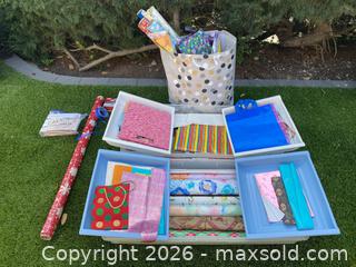 MaxSold Auction: Plastic Wrapping Paper Organizers, Gift Bags, Ribbon, & More! - Thousand Oaks (California, USA) PARTNER MANAGED Estate Sale Online Auction - Camino Roberto