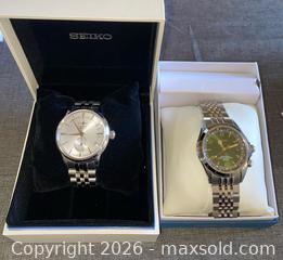 MaxSold Auction: Seiko Presage Cocktail Time Automatic Watch & Seiko Alpinist Automatic Watch - Thousand Oaks (California, USA) PARTNER MANAGED Estate Sale Online Auction - Camino Roberto