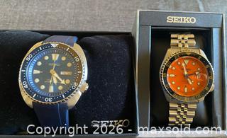 MaxSold Auction: Seiko SRPF77 Prospex Mechanical Watch & Seiko 5 Sports GMT SSK005 watch - Thousand Oaks (California, USA) PARTNER MANAGED Estate Sale Online Auction - Camino Roberto