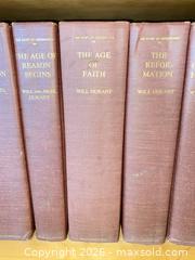 MaxSold Auction: "The Story of Civilization" Book Set By Will and Ariel Durant - Thousand Oaks (California, USA) PARTNER MANAGED Estate Sale Online Auction - Camino Roberto