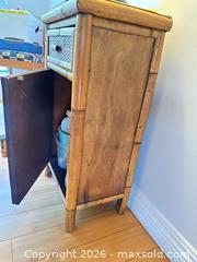 MaxSold Auction: Vintage Bamboo and Rattan Small End Table - Thousand Oaks (California, USA) PARTNER MANAGED Estate Sale Online Auction - Camino Roberto