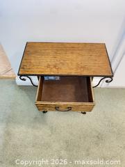 MaxSold Auction: Vintage Bamboo Table With Metal Legs - Thousand Oaks (California, USA) PARTNER MANAGED Estate Sale Online Auction - Camino Roberto