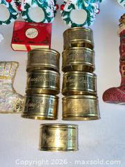 MaxSold Auction: Vintage Ceramic Christmas Tree Napkin Rings, Brass Rings, & More! - Thousand Oaks (California, USA) PARTNER MANAGED Estate Sale Online Auction - Camino Roberto