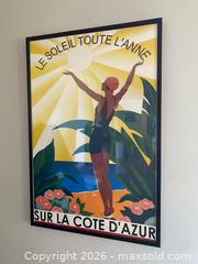 MaxSold Auction: Vintage Cote d'Azur French Riviera Framed Print - Thousand Oaks (California, USA) PARTNER MANAGED Estate Sale Online Auction - Camino Roberto