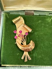 MaxSold Auction: Vintage Gold Brooch and Ring  - Thousand Oaks (California, USA) PARTNER MANAGED Estate Sale Online Auction - Camino Roberto
