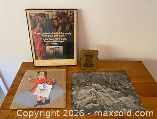 MaxSold Auction: Vintage Hand-Engraved Brass Perpetual Calendar & Vintage Advertisements - Thousand Oaks (California, USA) PARTNER MANAGED Estate Sale Online Auction - Camino Roberto