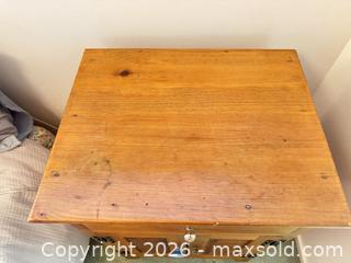 MaxSold Auction: Vintage Oak Bedside Table - Thousand Oaks (California, USA) PARTNER MANAGED Estate Sale Online Auction - Camino Roberto