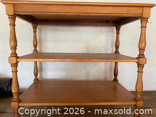 MaxSold Auction: VTG Sudbury Wood 3-Tier Shelf & Wall Shelf - Thousand Oaks (California, USA) PARTNER MANAGED Estate Sale Online Auction - Camino Roberto