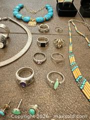 MaxSold Auction: Women’s Silver Jewelry and Turquoise - Thousand Oaks (California, USA) PARTNER MANAGED Estate Sale Online Auction - Camino Roberto