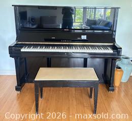 MaxSold Auction: Yamaha U3 Upright Piano with Bench and Sheet Music  - Thousand Oaks (California, USA) PARTNER MANAGED Estate Sale Online Auction - Camino Roberto