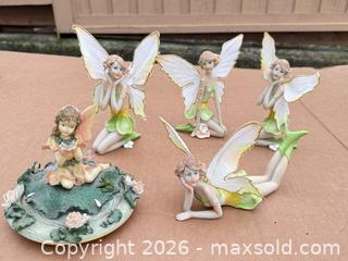 MaxSold Auction: Decorative Fairy Figurine Lot including Music-Box (Item 32009) - Saanich (British Columbia, Canada) SELLER MANAGED Downsizing Online Auction -  Dunsterville Avenue