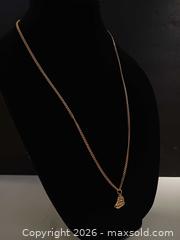 MaxSold Auction: 10K Gold Sailing Ship Pendant Necklace 12g Marked  - Toronto (Ontario, Canada) PARTNER MANAGED Reseller Online Auction - Queen Street Wt.