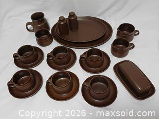 MaxSold Auction: 22 Pcs Vintage Denby Langley Mayflower Stoneware Set - Toronto (Ontario, Canada) PARTNER MANAGED Reseller Online Auction - Queen Street West