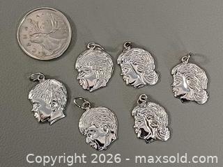 MaxSold Auction: 6 Vintage Sterling Silver Men & Women Charms Marked  - Toronto (Ontario, Canada) PARTNER MANAGED Reseller Online Auction - Queen Street West
