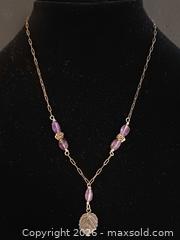 MaxSold Auction: 925 Silver & Amethyst Beads Necklace Marked  - Toronto (Ontario, Canada) PARTNER MANAGED Reseller Online Auction - Queen Street West